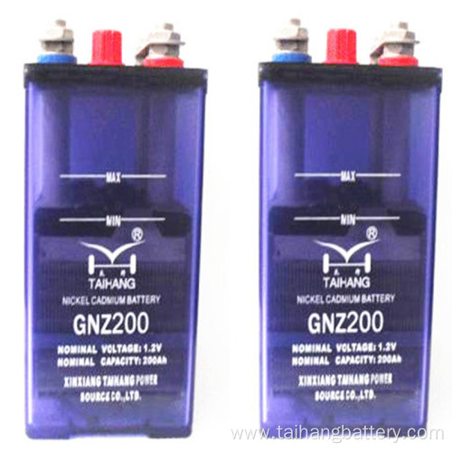 1.2v medium discharge rate NICD battery 200ah